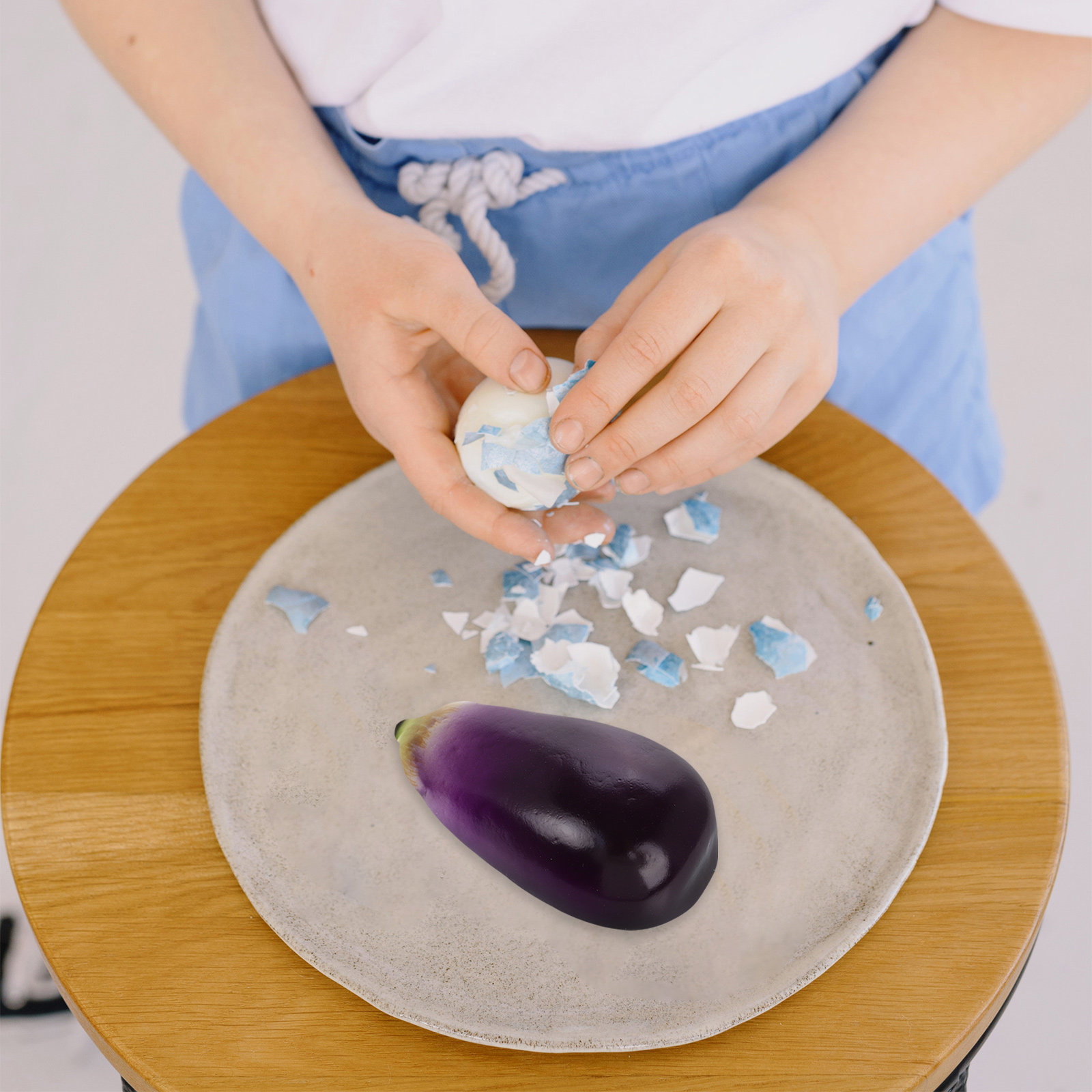 Home Cooking Classes - 6 шт. реалистичных искусственных овощей-баклажанов из