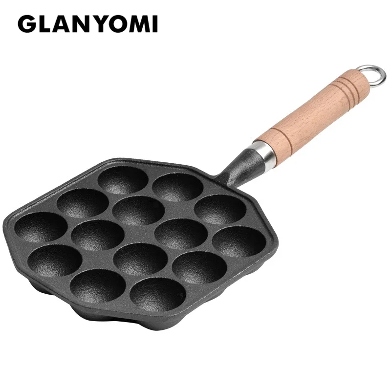 Takoyaki Pan Cast - Сковорода для такояки с полостями 12/14,