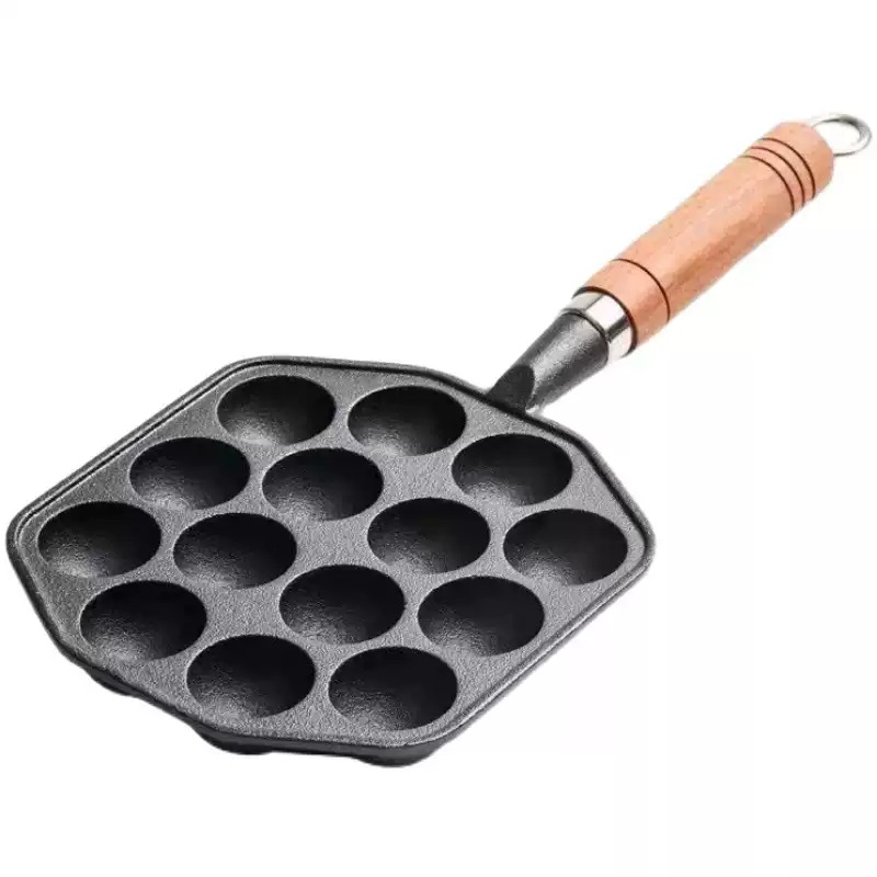 Takoyaki Pan Cast - Чугунная сковорода для яиц с антипригарным