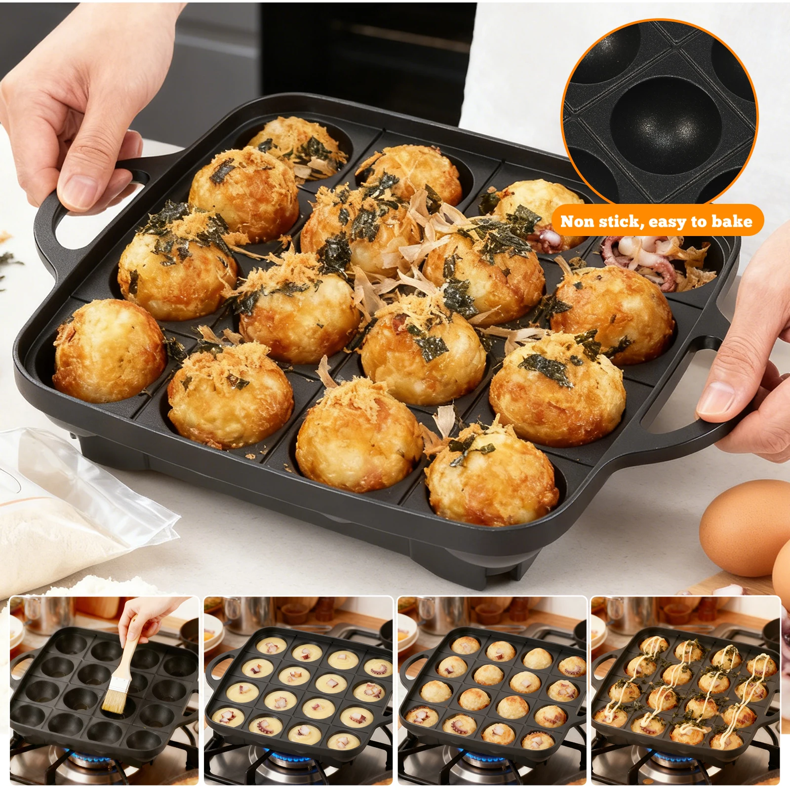 Сковорода для такояки на 16 от – обзор и цена Takoyaki Pan Cast