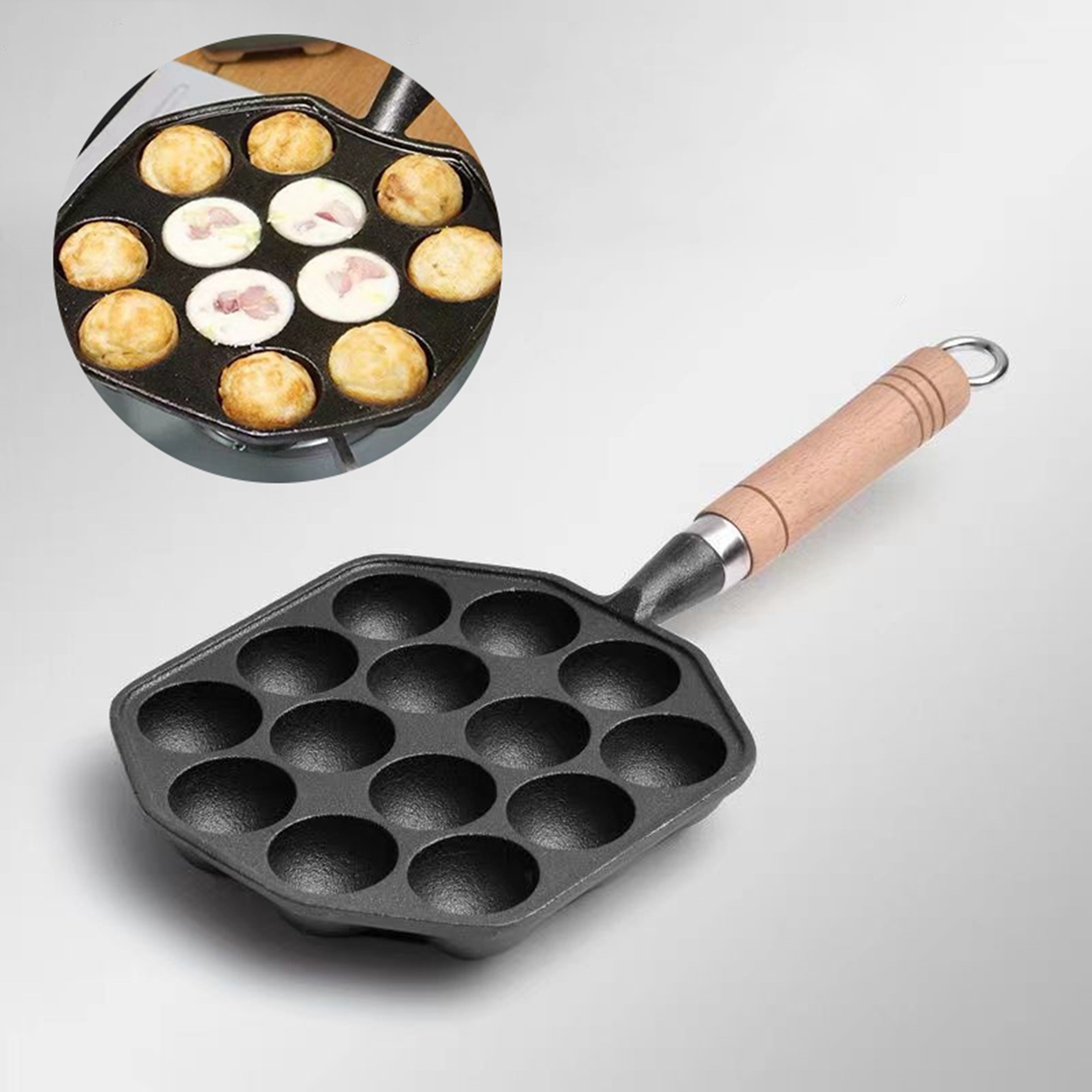 Форма для мяса с 14 отверстиям – обзор и цена Takoyaki Pan Cast