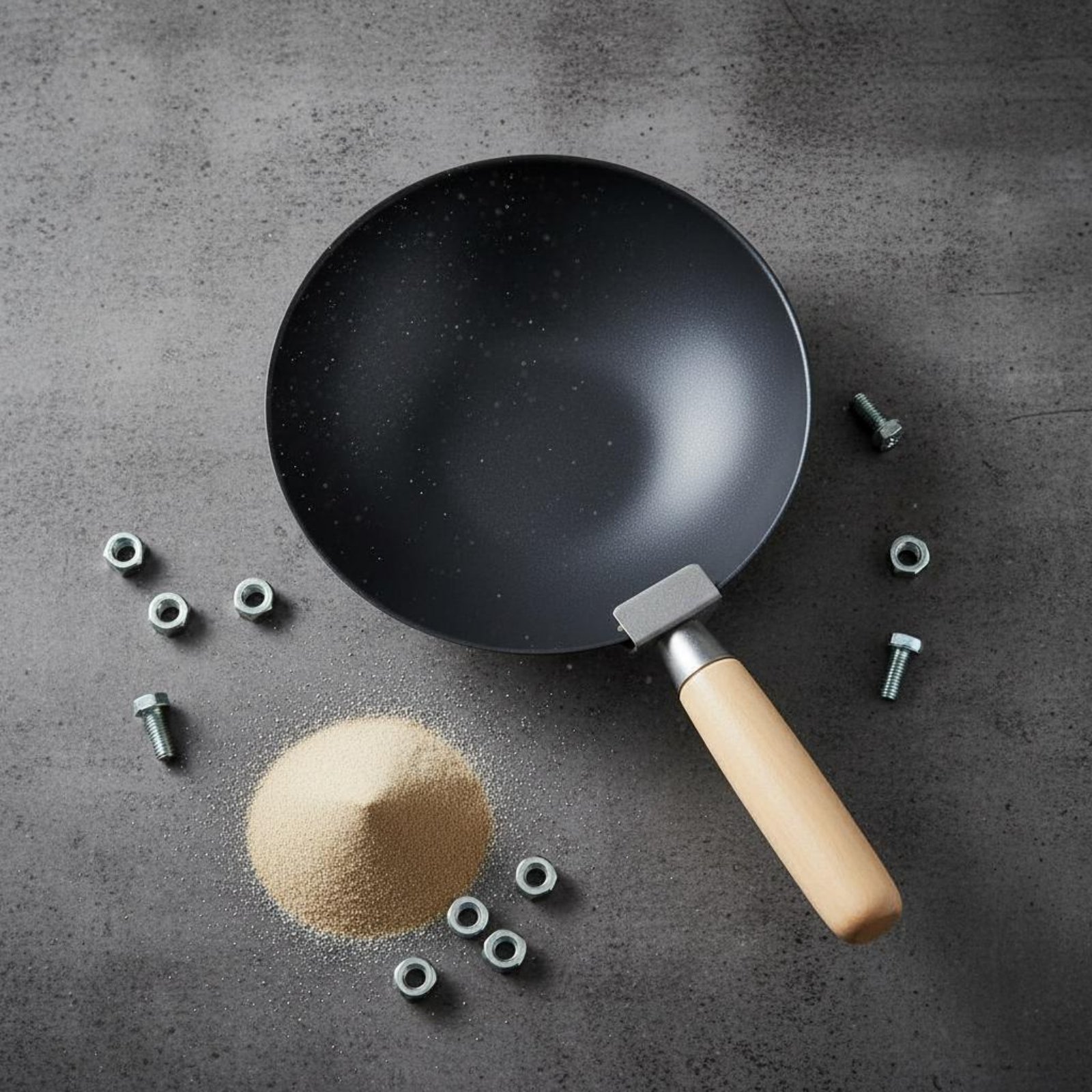 Износостойкий ручной черпак дл – обзор и цена Wok Carbon Steel