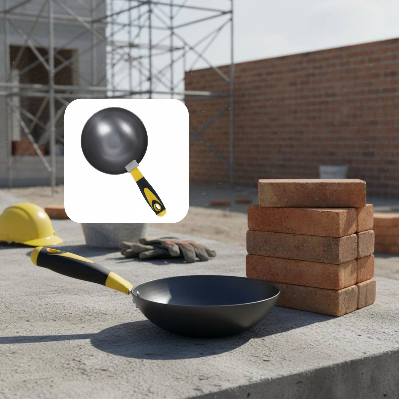 Износостойкий ручной черпак дл – обзор и цена Wok Carbon Steel