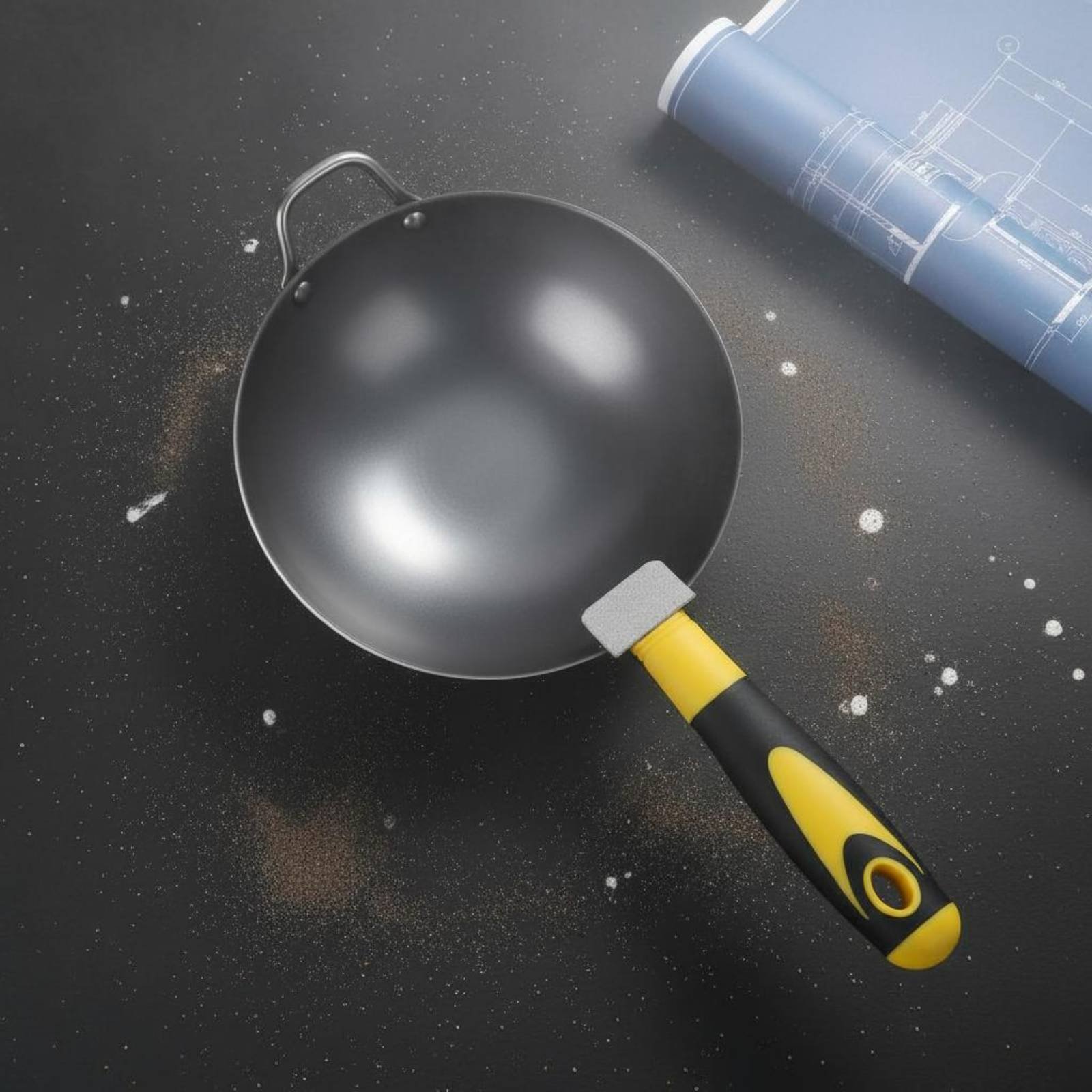 Износостойкий ручной черпак дл – обзор и цена Wok Carbon Steel