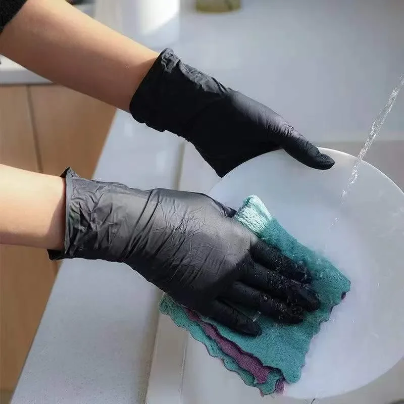 Одноразовые черные нитриловые  – обзор и цена Home Cooking Work
